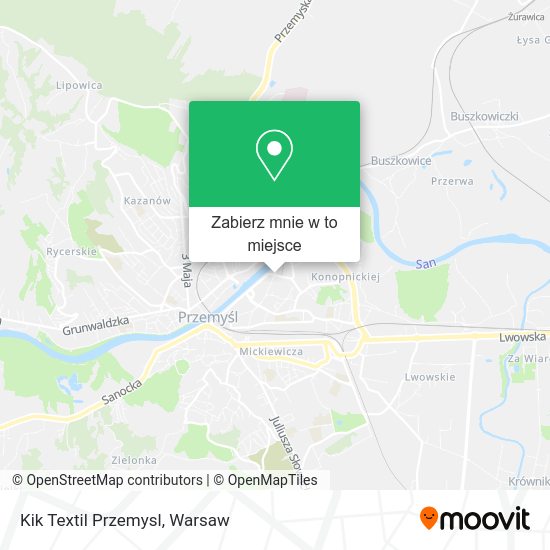 Mapa Kik Textil Przemysl