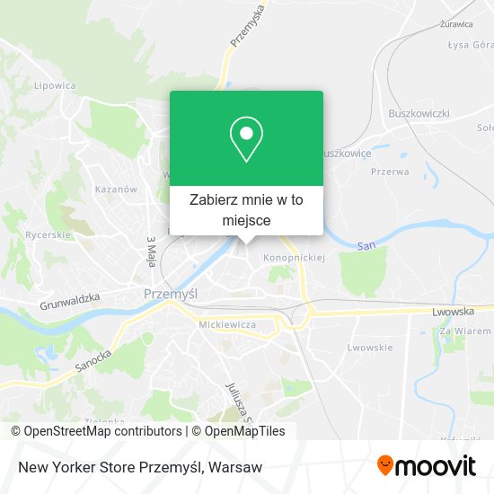 Mapa New Yorker Store Przemyśl