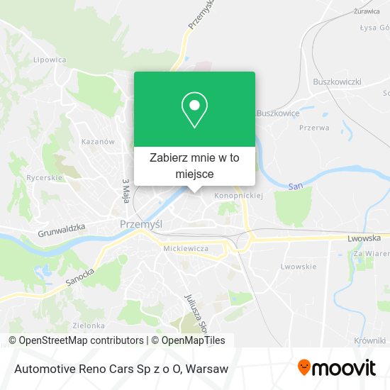 Mapa Automotive Reno Cars Sp z o O