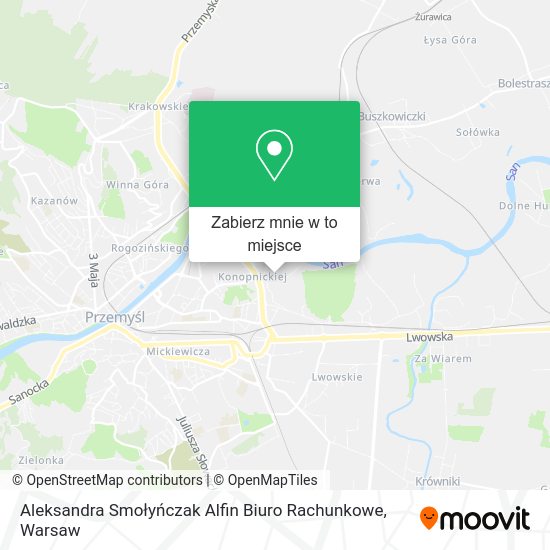 Mapa Aleksandra Smołyńczak Alfin Biuro Rachunkowe