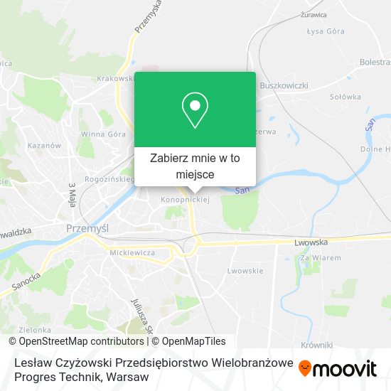 Mapa Lesław Czyżowski Przedsiębiorstwo Wielobranżowe Progres Technik