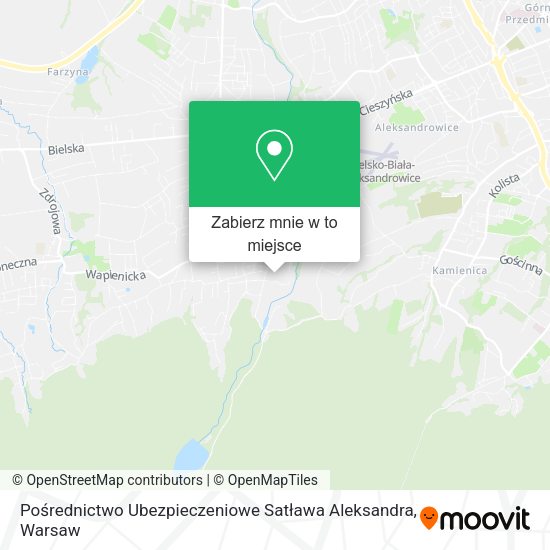 Mapa Pośrednictwo Ubezpieczeniowe Satława Aleksandra