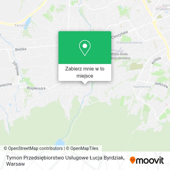 Mapa Tymon Przedsiębiorstwo Usługowe Łucja Byrdziak