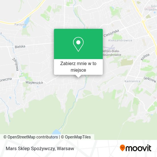 Mapa Mars Sklep Spożywczy