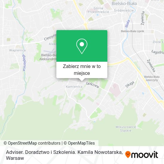 Mapa Adviser. Doradztwo i Szkolenia. Kamila Nowotarska