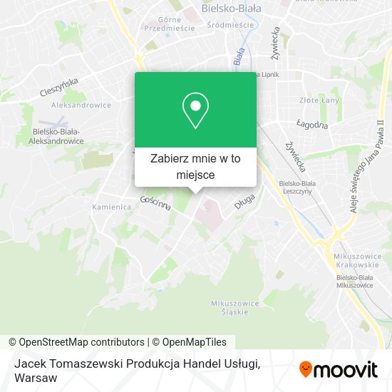 Mapa Jacek Tomaszewski Produkcja Handel Usługi