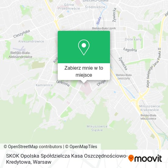 Mapa SKOK Opolska Spółdzielcza Kasa Oszczędnościowo-Kredytowa