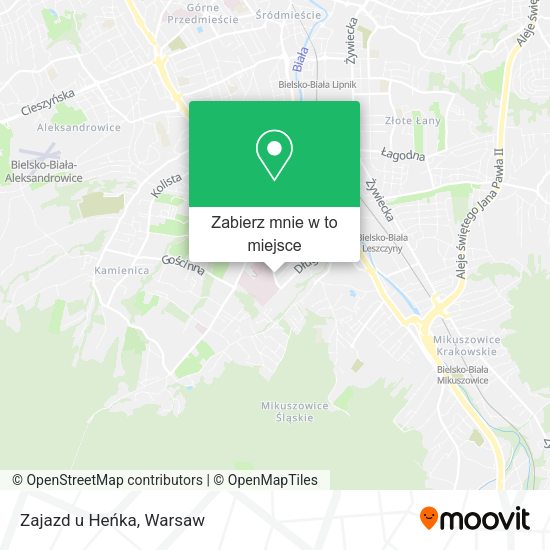 Mapa Zajazd u Heńka