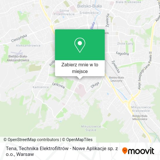 Mapa Tena, Technika Elektrofiltrów - Nowe Aplikacje sp. z o.o.