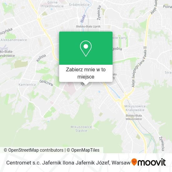 Mapa Centromet s.c. Jafernik Ilona Jafernik Józef