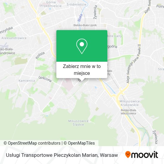 Mapa Usługi Transportowe Pieczykolan Marian