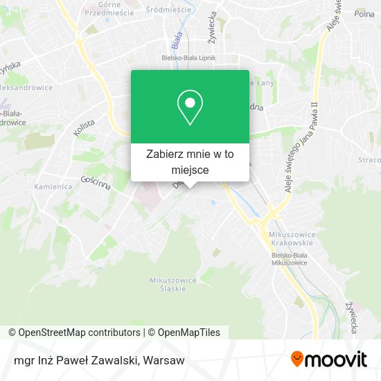 Mapa mgr Inż Paweł Zawalski