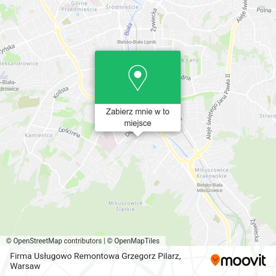 Mapa Firma Usługowo Remontowa Grzegorz Pilarz