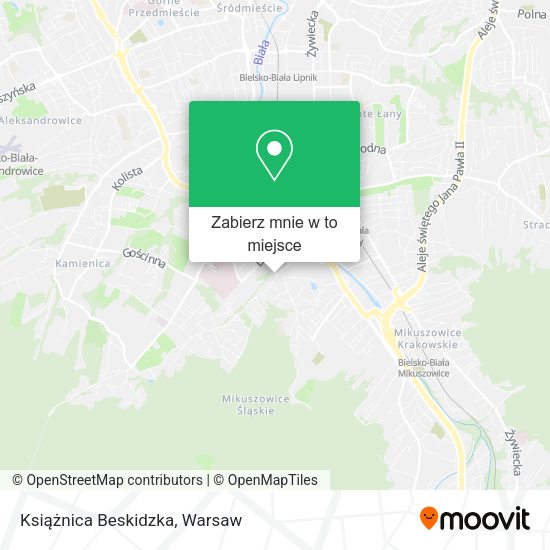 Mapa Książnica Beskidzka