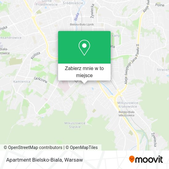 Mapa Apartment Bielsko-Biala