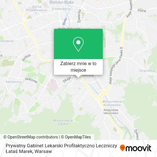 Mapa Prywatny Gabinet Lekarski Profilaktyczno Leczniczy Łataś Marek