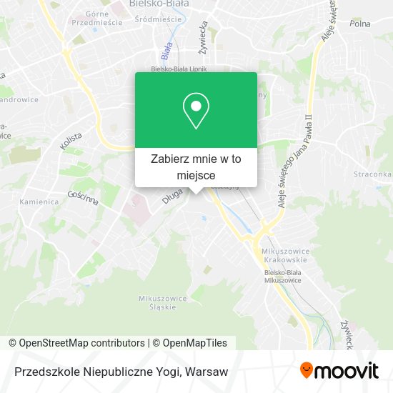 Mapa Przedszkole Niepubliczne Yogi