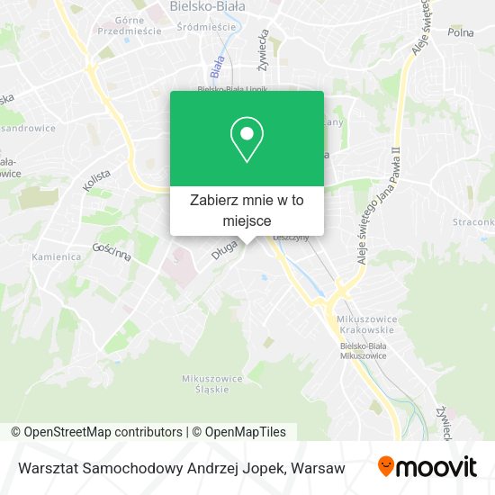 Mapa Warsztat Samochodowy Andrzej Jopek