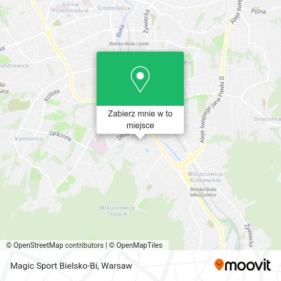 Mapa Magic Sport Bielsko-Bi