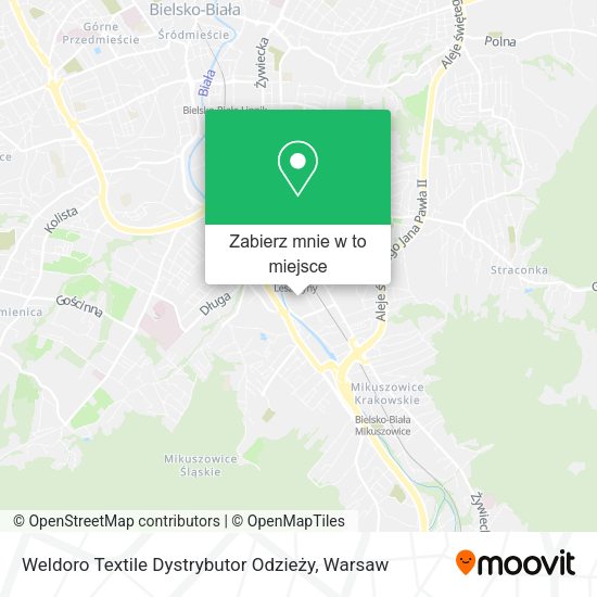 Mapa Weldoro Textile Dystrybutor Odzieży