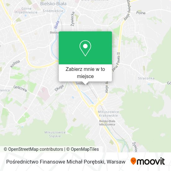 Mapa Pośrednictwo Finansowe Michał Porębski