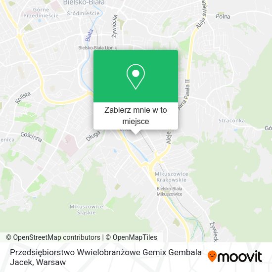 Mapa Przedsiębiorstwo Wwielobranżowe Gemix Gembala Jacek