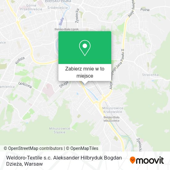 Mapa Weldoro-Textile s.c. Aleksander Hilbryduk Bogdan Dzieża