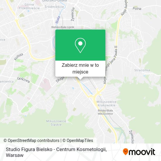 Mapa Studio Figura Bielsko - Centrum Kosmetologii