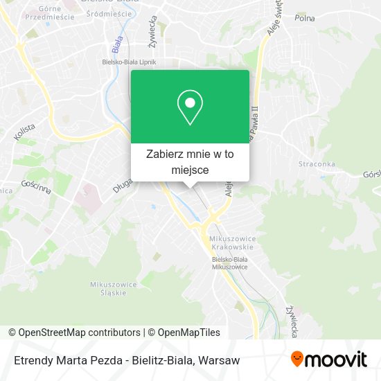 Mapa Etrendy Marta Pezda - Bielitz-Biala