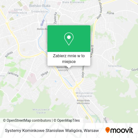 Mapa Systemy Kominkowe Stanisław Waligóra