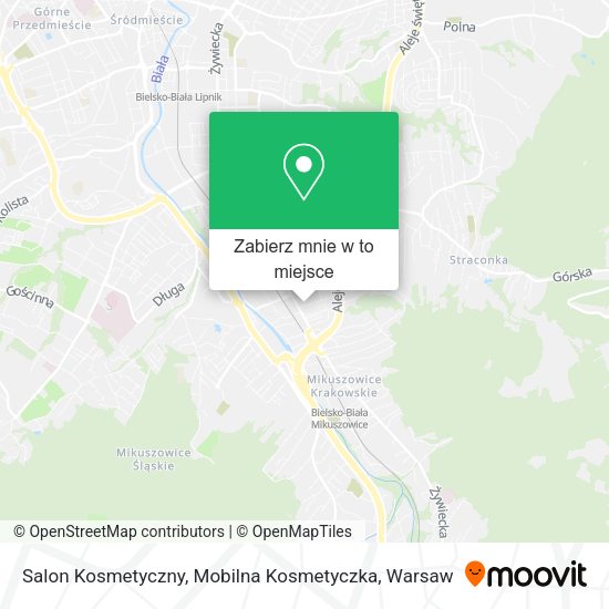 Mapa Salon Kosmetyczny, Mobilna Kosmetyczka