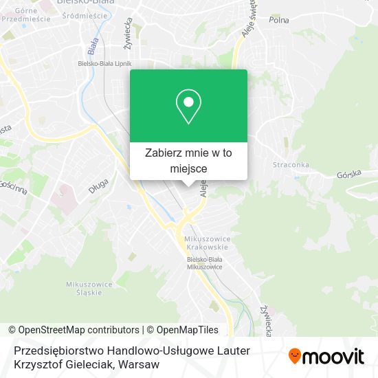 Mapa Przedsiębiorstwo Handlowo-Usługowe Lauter Krzysztof Gieleciak