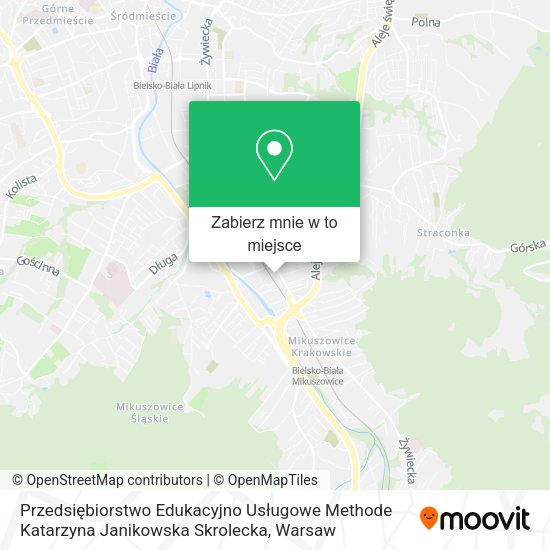 Mapa Przedsiębiorstwo Edukacyjno Usługowe Methode Katarzyna Janikowska Skrolecka