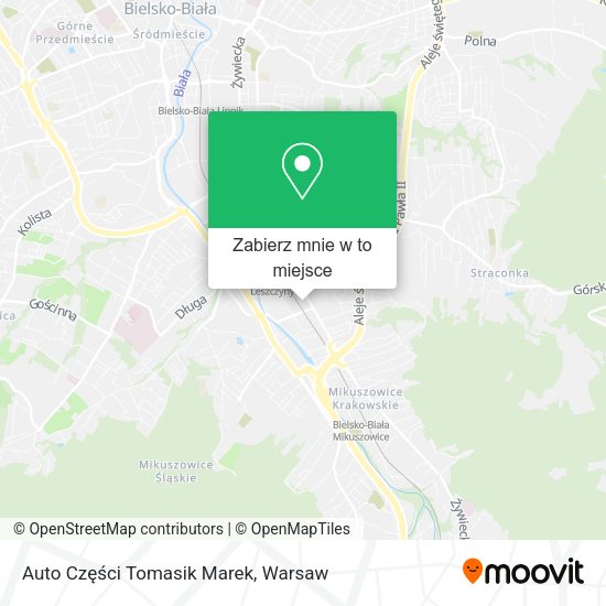 Mapa Auto Części Tomasik Marek