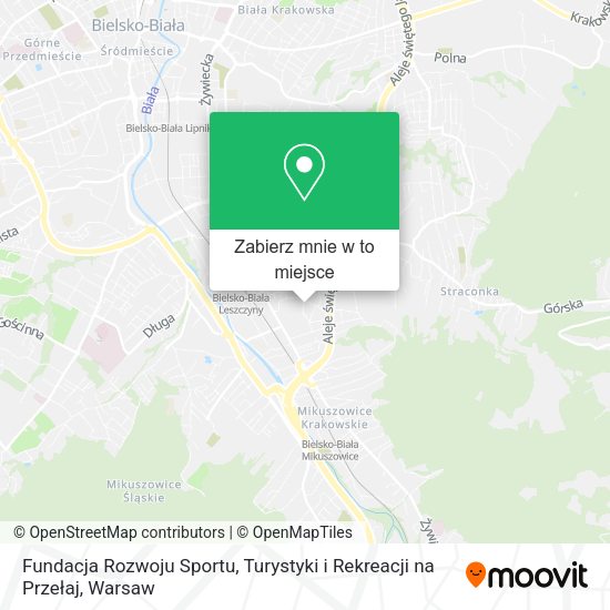 Mapa Fundacja Rozwoju Sportu, Turystyki i Rekreacji na Przełaj