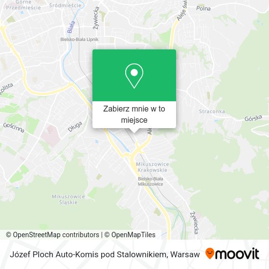 Mapa Józef Ploch Auto-Komis pod Stalownikiem