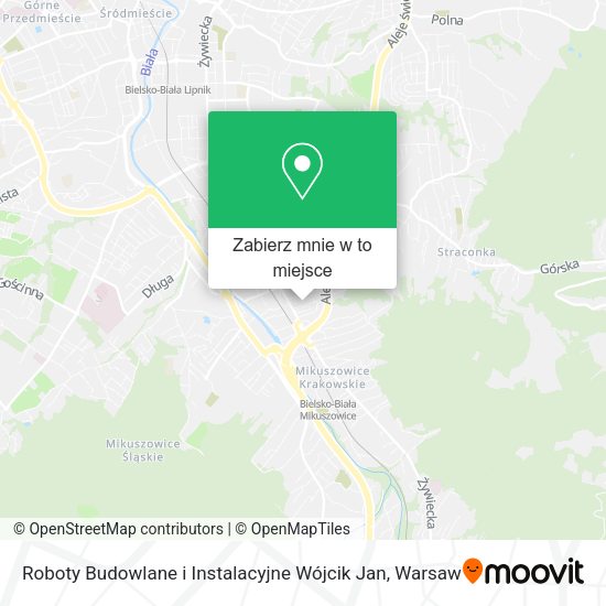 Mapa Roboty Budowlane i Instalacyjne Wójcik Jan