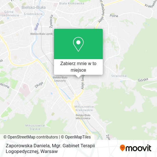 Mapa Zaporowska Daniela, Mgr. Gabinet Terapii Logopedycznej