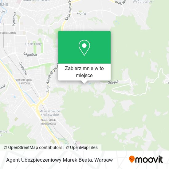 Mapa Agent Ubezpieczeniowy Marek Beata