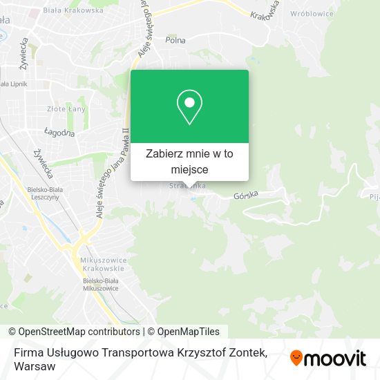 Mapa Firma Usługowo Transportowa Krzysztof Zontek