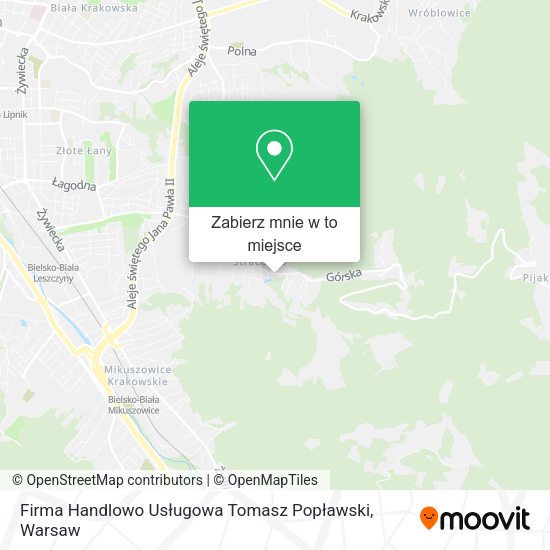 Mapa Firma Handlowo Usługowa Tomasz Popławski