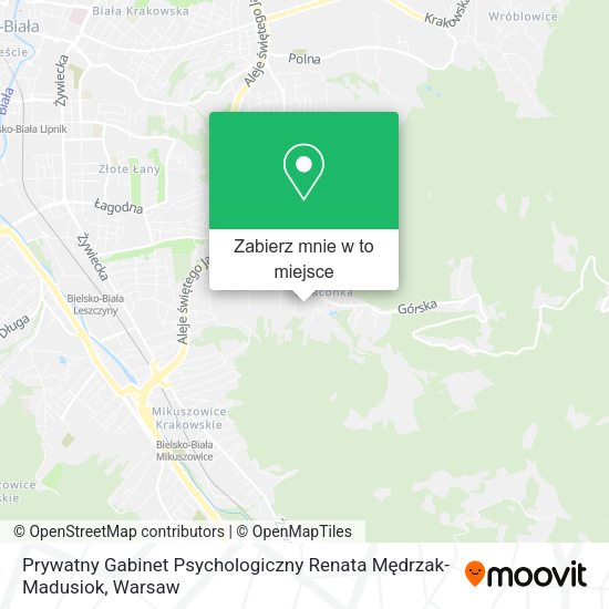 Mapa Prywatny Gabinet Psychologiczny Renata Mędrzak-Madusiok