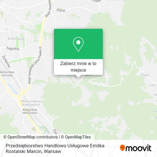 Mapa Przedsiębiorstwo Handlowo Usługowe Emilka Rostalski Marcin