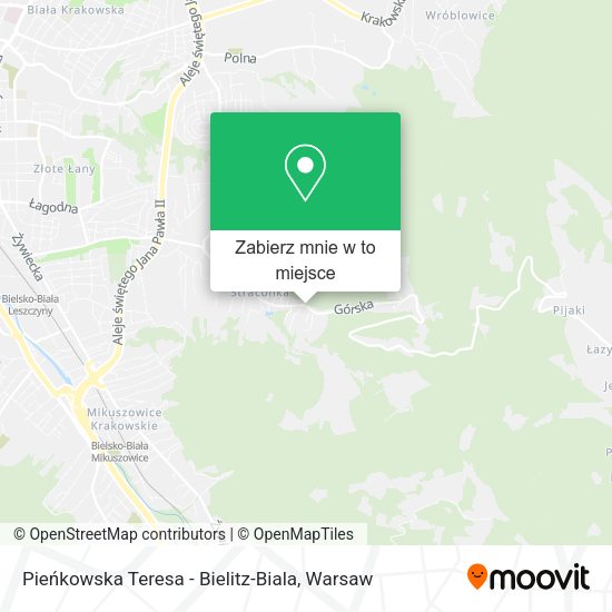 Mapa Pieńkowska Teresa - Bielitz-Biala