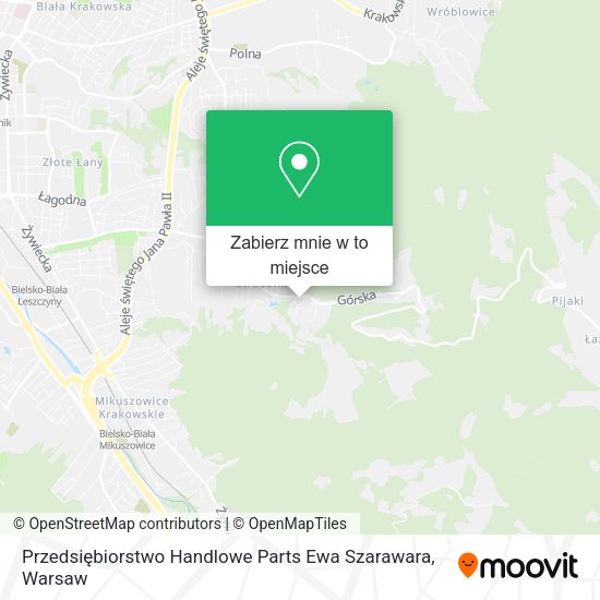 Mapa Przedsiębiorstwo Handlowe Parts Ewa Szarawara