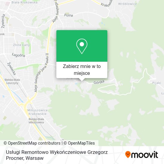 Mapa Usługi Remontowo Wykończeniowe Grzegorz Procner