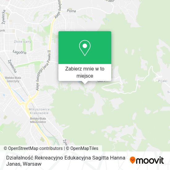 Mapa Działalność Rekreacyjno Edukacyjna Sagitta Hanna Janas