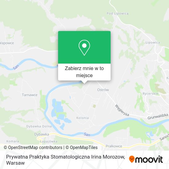 Mapa Prywatna Praktyka Stomatologiczna Irina Morozow