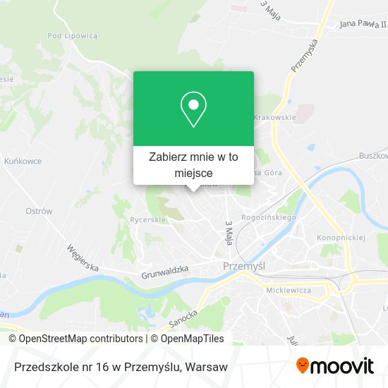 Mapa Przedszkole nr 16 w Przemyślu