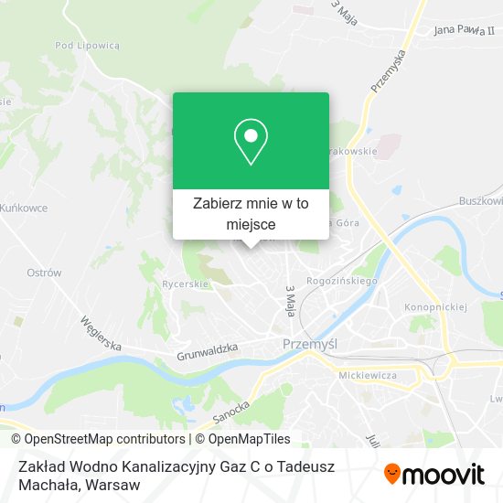 Mapa Zakład Wodno Kanalizacyjny Gaz C o Tadeusz Machała